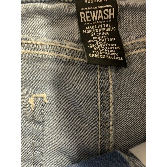 Rewash Size 5 27 Denim Shorts Frayed Hems Distress - Picture 10 of 10